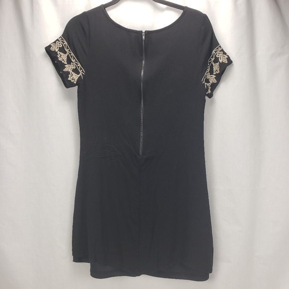 Lulu's Black Dress with Embroidery Women's Size Small - Picture 2 of 5